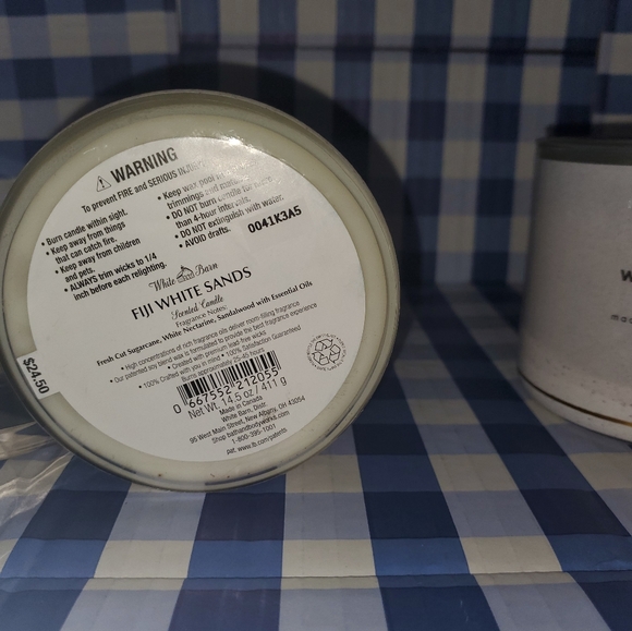 Bath & body works fiji white sands 3 wick candles - Picture 3 of 3